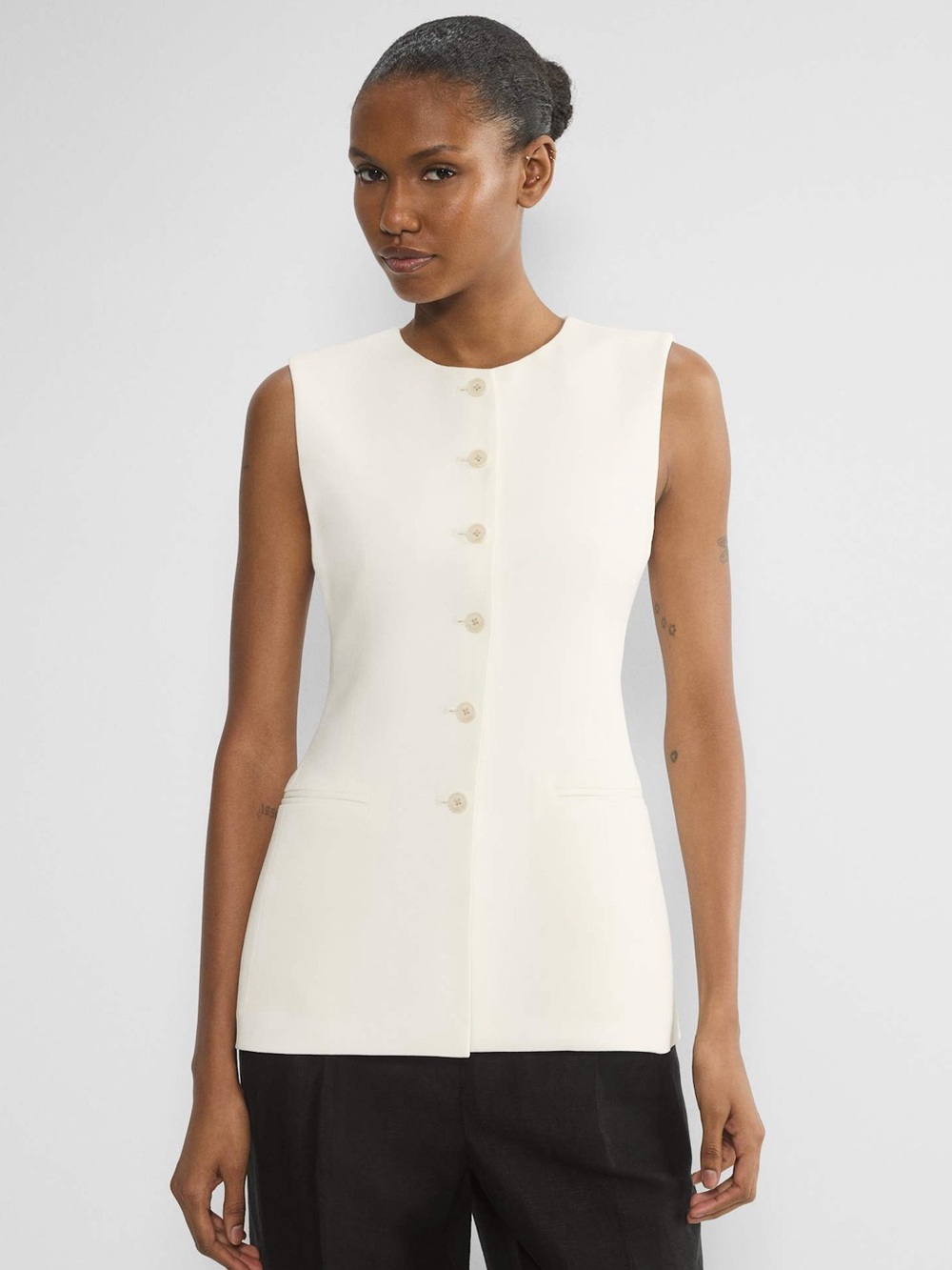 Aritzia Babaton White Bridal Vest